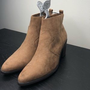 Ann Taylor Loft Studded Block Heel Ankle Boots